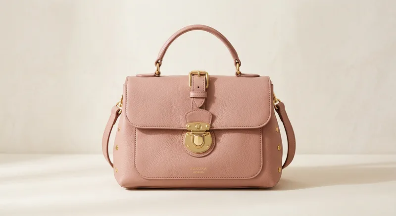 Sac à main rose poudré